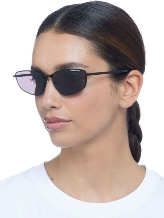 Balenciaga Women Sunglasses Black Grey Geometric BB0277S 001 NEW AUTHENTIC main image 16